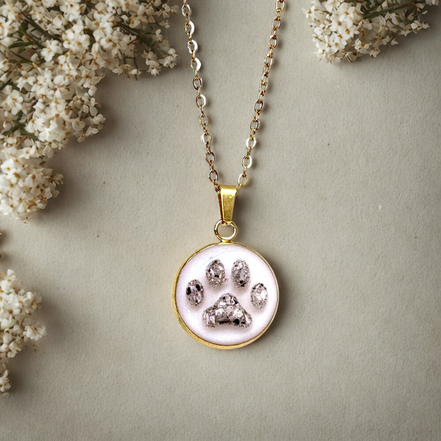 Edelstahlhalskette Little Paw