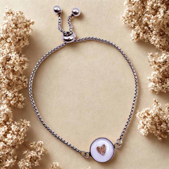 Edelstahlarmkette Lovely, verstellbar