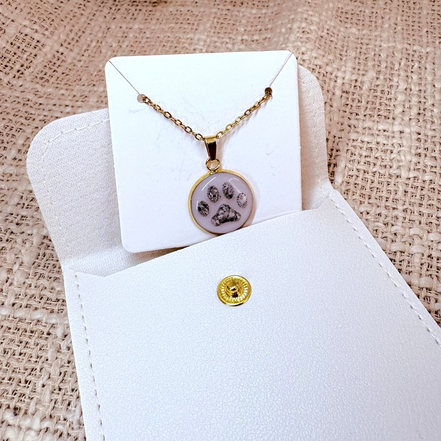 Edelstahlhalskette Little Paw