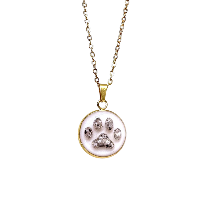 Edelstahlhalskette Little Paw