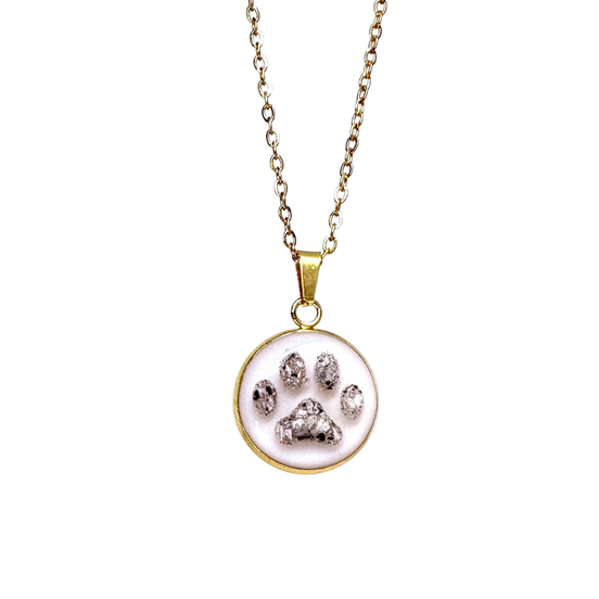 Edelstahlhalskette Little Paw