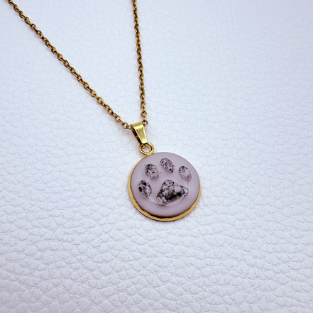 Edelstahlhalskette Little Paw