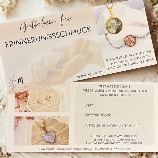 Geschenkgutschein mit Karte