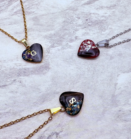 Edelstahlhalskette, rund oder herzförmig